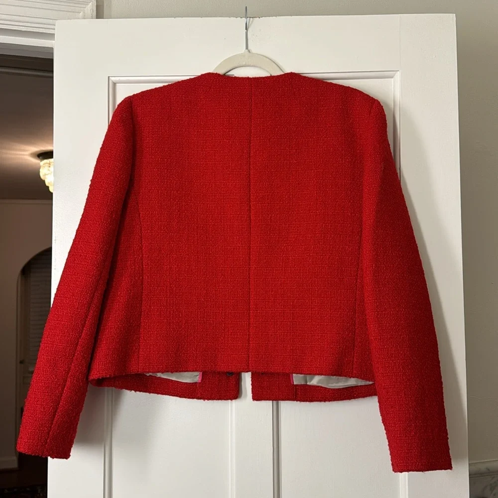 J.Crew V-neck lady jacket in maritime tweed BV211